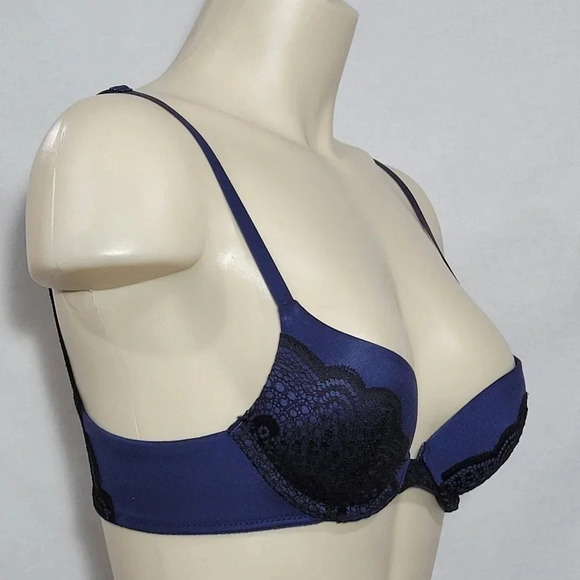 32B Maidenform Lacy Demi Coverage Push-Up UW Bra NWT - Picture 4 of 10
